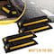 Pyle PyleCurb Garage Vehicle Floor Safety Rubber Parking Stopper, 4 Pack, Protects Tires & Bumper PCRSTP11X4 - alternate 2